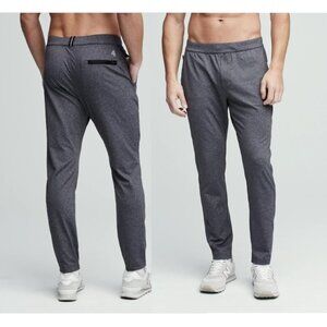 Fourlaps Men's Equip Pants Active Athletic Fit Stretch Knit Dark Gray Size XL